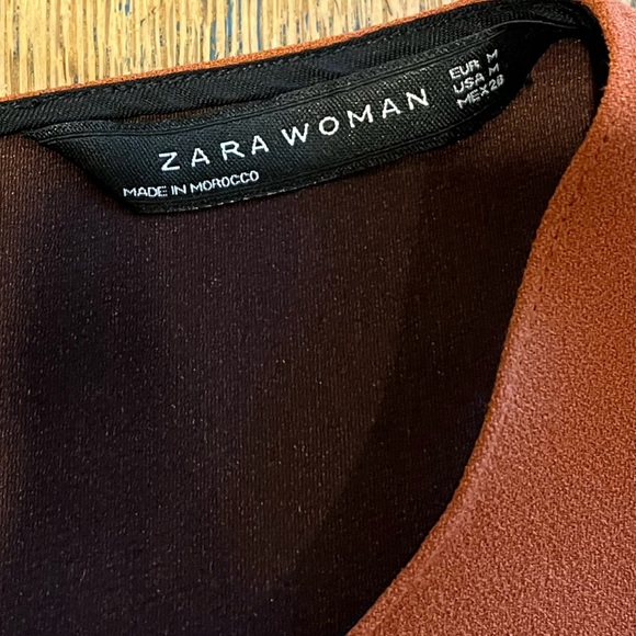 ZARA WOMAN – Rust orange sleeveless crop top, size M. - Picture 2 of 7